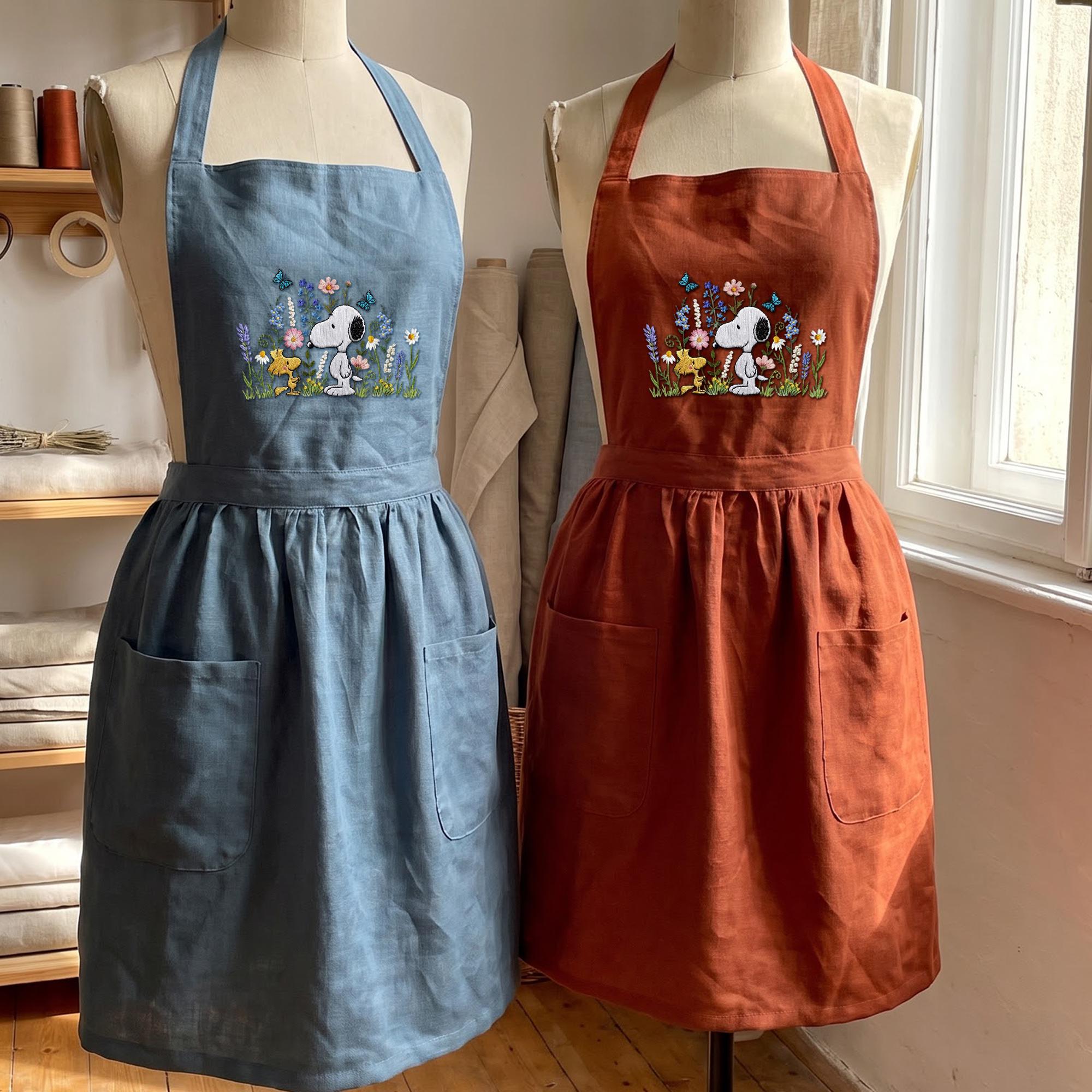 お花モチーフエプロンドレス 野花のエプロン - Etsy 日本
