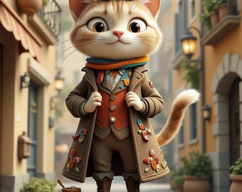 El Maestro Gato – Libro de Colorear Barroco para Adultos