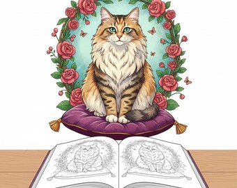 Cadeau d'anniversaire unique : livre de coloriage personnalisé pour amoureux des chiens et chats.