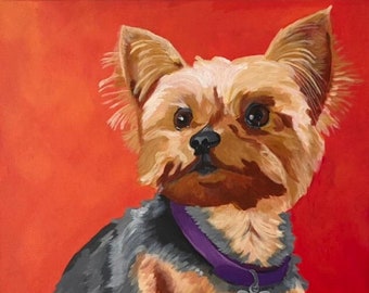 Pet Portrait Painting from your photo. Send me a cute photo and I will paint!