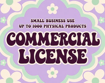 Commerciële licentie voor ALLE ontwerpen, gebruik door kleine bedrijven, onbeperkt aantal ontwerpen, levenslang gebruik.