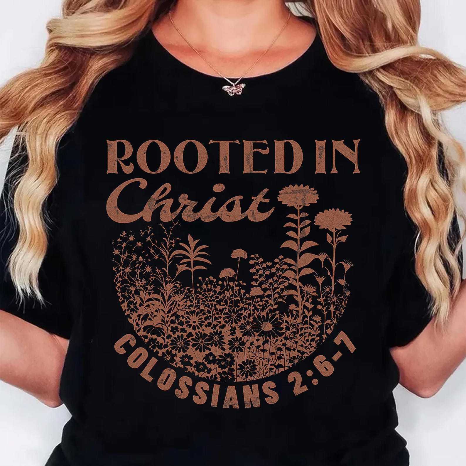 Rooted in Christ PNG Bundle, Christian Faith Tree Cross Bible Verse ...