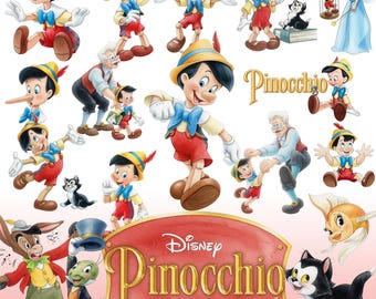 Pinokkio aquarel clipart png-bestand, pinokkio png Cartoon sublimatie clipart, Pinokkio-thema kindersublimatie-afbeeldingen, png