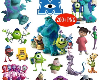 Monsters Inc. PNG-bundel, Mike Sully PNG-clipartbundel, Monsters-bundel