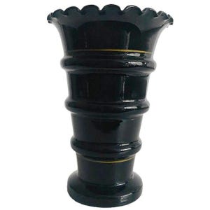 Art Deco Booms vase black with 1930s gift tip