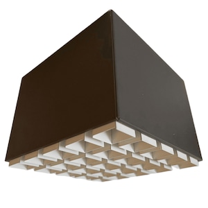 Vintage mid-century Philips ceiling lamp Louis Kalff grid 1970s