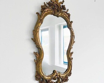 Vintage baroque Syroco mirror Hollywood Regency 1960's