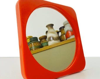 Mid-century space age make-up mirror 1970's