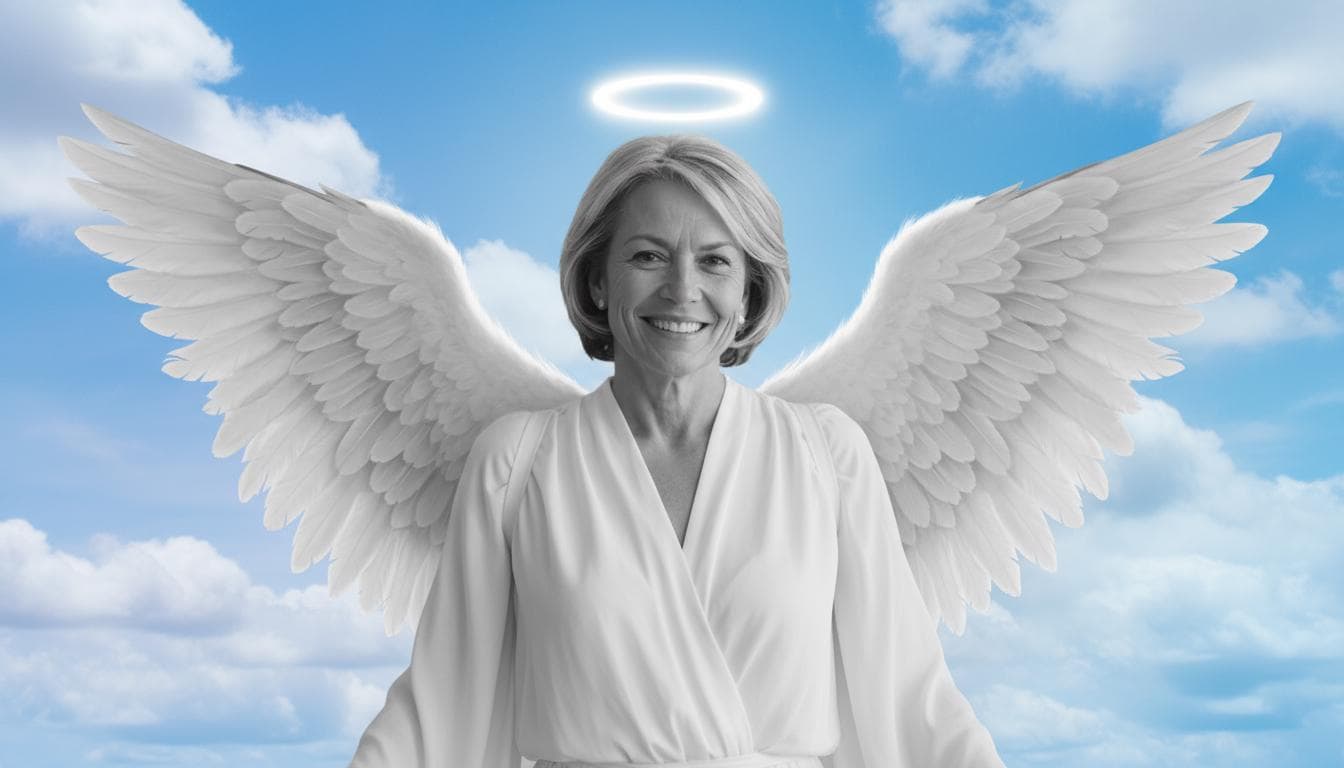 Personalized Angel in Heaven Portrait: Memorial Gift ...