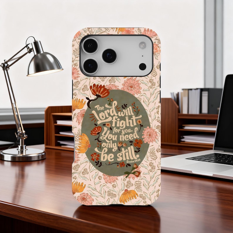 Bible Verse Phone Case, Christian Scripture Phone Cases, Jesus Floral Cover For iPhone 17 16 15 14 13 12 11 Pro Max, Samsung S25 S24 S23 Ultra