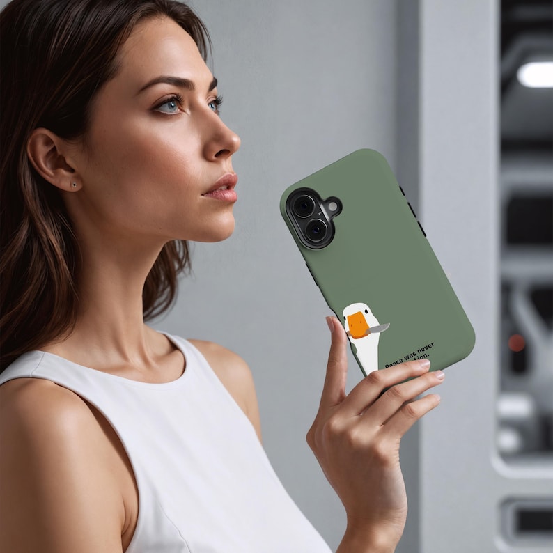 Silly Goose Phone Case, Cottagecore Theme Phone Cover for iPhone 17 16 ...