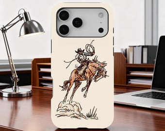 Western Cowboy Phone case, Cowboy, Country, Performance Horse Tough Phone Cases, iPhone 17 16 15 14 13 12 11 Pro Max, Samsung S25 S24 Ultra