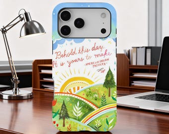 Etui na telefon z inspirującym cytatem i pozytywnym potwierdzeniem na iPhone'a 17 Pro Max 16 15 14 13 12 11 Plus Samsunga S25 Ultra S24 S23 S22 S21 S20
