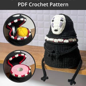 No-face crochet pattern | small storage basket | toilet paper holder | amigurumi pattern - PDF tutorial