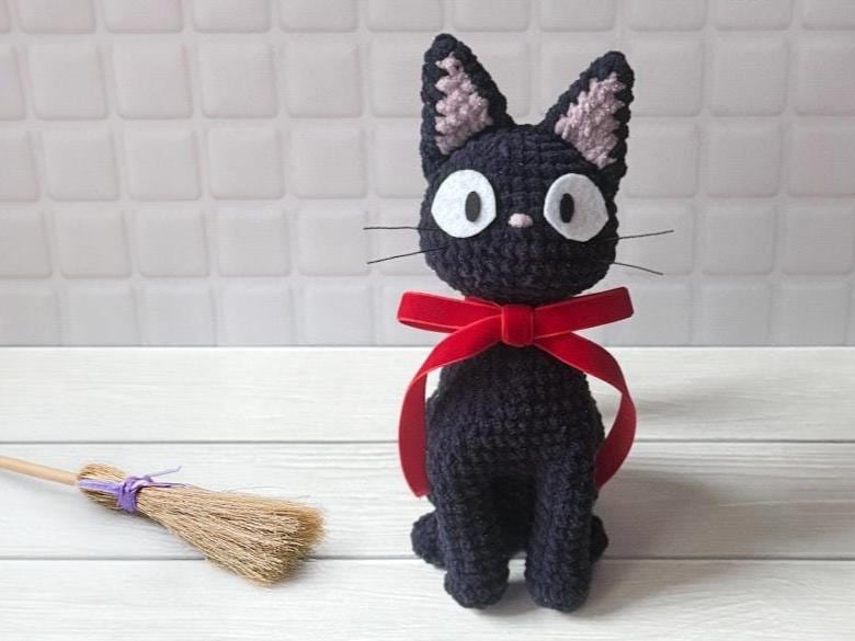 黒猫のあみぐるみ かぎ針編みパターン - PDF チュートリアル - Etsy 日本