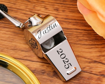 Football Coach, Coach Whistle, Coach Gift, Gift for Coach, Coach Appreciation, Personalized Whistle, Engraved Whistle