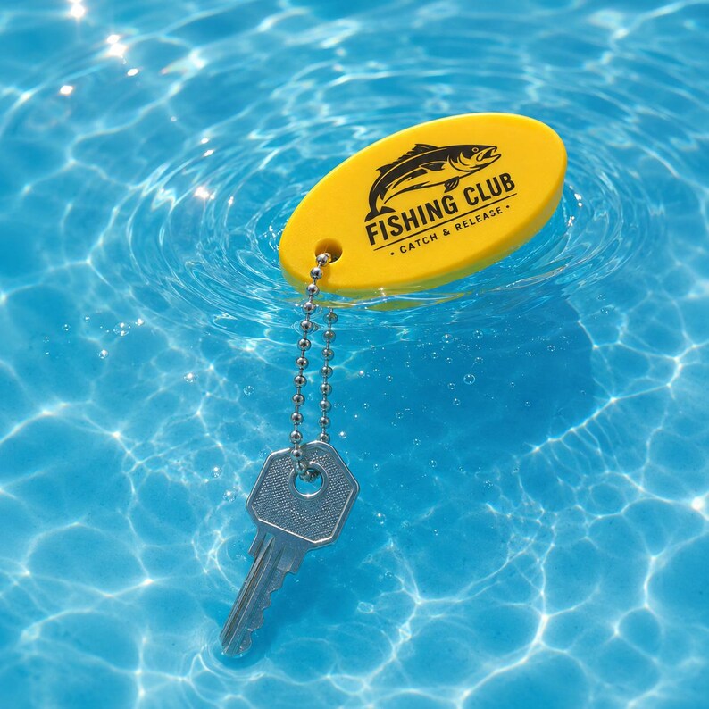Personalized Floating Keychain With Name and Logo, Gifts for Dad ...