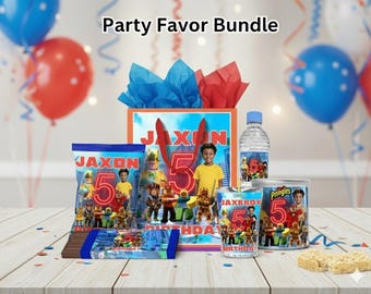 Paquete de recuerdos imprimibles para fiestas de Roblox