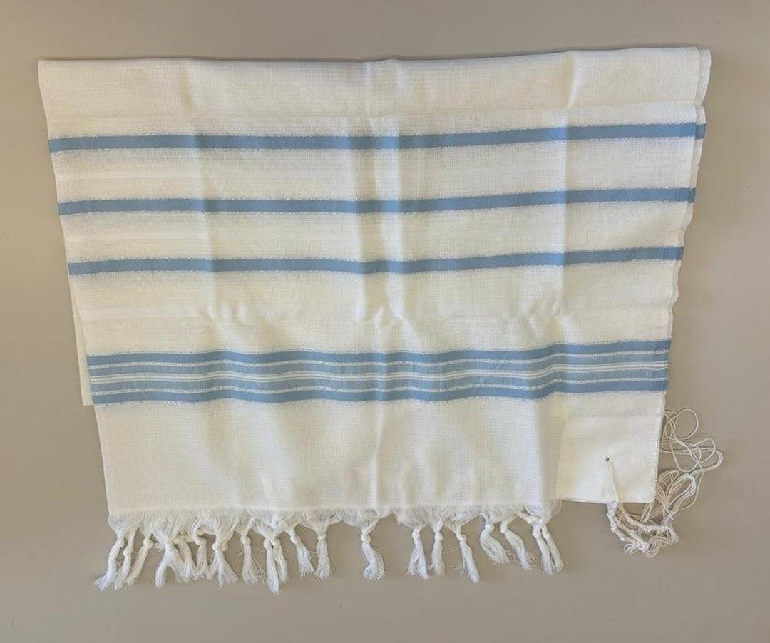 Kosher Tallit Prayer Shawl 100% Wool, Rachels Merino Sheep, Bar Mitzvah ...