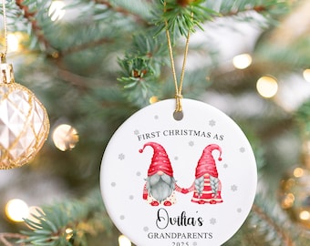 Custom  First Christmas As Grandparents, Baby 1st Christmas Keepsake, Baby Newborn Gifts, Unique Baby First Christmas Gift