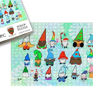 Jigsaw Puzzle | 500 Pieces | Ryleighs Gnomes | Livingstone Puzzles | NEW | Made In USA