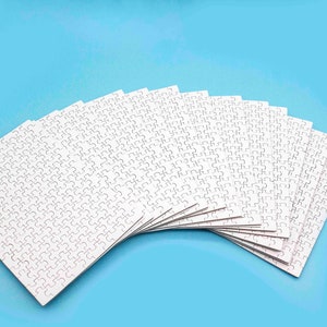 DIY-4x6 150 peças Micro Jigsaw Puzzle Blanks para impressão por sublimação-12 pacotes-tamanho de cartão postal-FRETE GRÁTIS