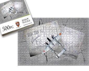 500 Piece Jigsaw Puzzle | P-38 Deskwork | Livingstone Puzzles | NEW | Made In USA