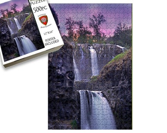 500 Piece Jigsaw Puzzle | White River Falls Sunset | Livingstone Puzzles | NEW | Made In USA