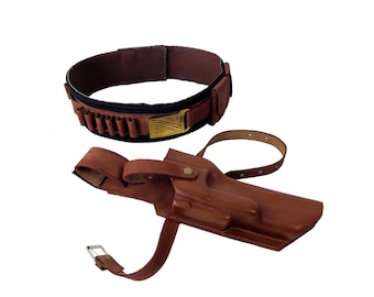 Boba Fett Cosplay Belt & Holster Set – Mandalorian Leather Utility Belt Prop for Star Wars Costume