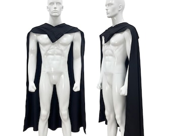 Capa negra de Din Djarin, capa de cosplay de Star Wars, accesorio de disfraz de cazarrecompensas.