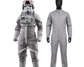 インペリアルグレーフライトスーツ - AT-ATパイロットコスプレジャンプスーツ | スターウォーズコスチュームコスプレ