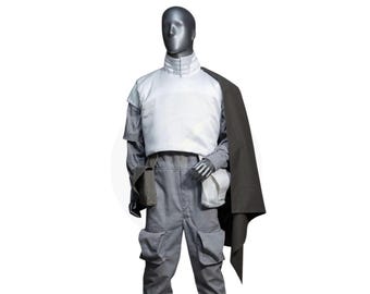 Boba Fett Cosplay Costume Set, Mandalorian Bounty Hunter Outfit, Star Wars Inspired Flight Suit with Vest & Cape
