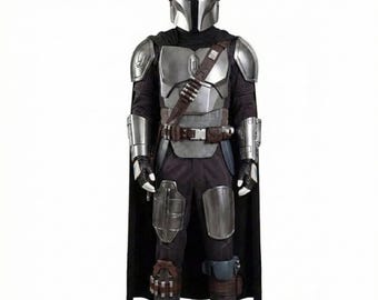 ディン・ジャリン マンダロリアン コスプレ衣装スーツとケープ - スターウォーズ 賞金稼ぎ衣装