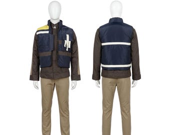 Cassian Andor Cosplay Costume | Star Wars Rebel Jacket Vest Outfit | Andor Inspired Complete Cosplay Set for Men