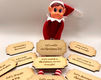 Wooden Christmas Activity Tokens | Elf Props & Games | Elf ideas