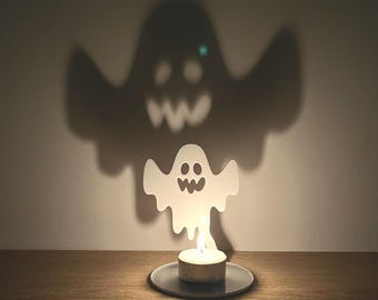 Acrylic Ghost Tealight Holder | Halloween Tiered Tray Decor
