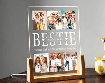 Personalized Photo Night Light Plaque,Couple Photo Lamp,Anniversary Gift,Custom Led Night Light,Birthday Gift for Her.