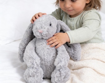 Personalized Easter Bunny Plush for Granddaughter,Custom Monogrammed Bunny Rabbit,Newborn Gift,,Bunny Soft Toy,Personalized Baby Gift