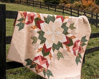 Evergreen Trail Quilt Kit - Spruce by Sharon Holland | Full/Queen Precut Quilt Kit