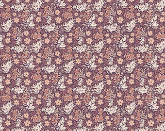 Evening on the Prairie Fabric: Ditsy Floral in Purple Print by Modern Prairie for Riley Blake Designs, C16747-PURPLE