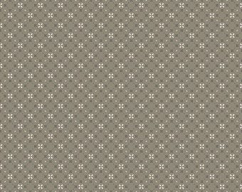 Evening on the Prairie Fabric: Geo Floral in Olive Green Print by Modern Prairie for Riley Blake Designs, C16748-HEATHER