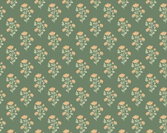 Ambleside Flower Stems Green, Quilting Cotton Fabric by Amanda Niederhauser for Riley Blake Designs, C17112-GREEN