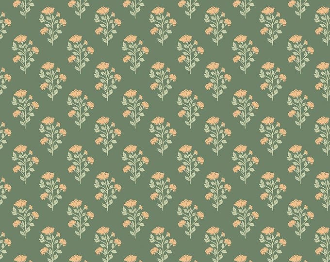 Ambleside Flower Stems Green, Quilting Cotton Fabric by Amanda Niederhauser for Riley Blake Designs, C17112-GREEN
