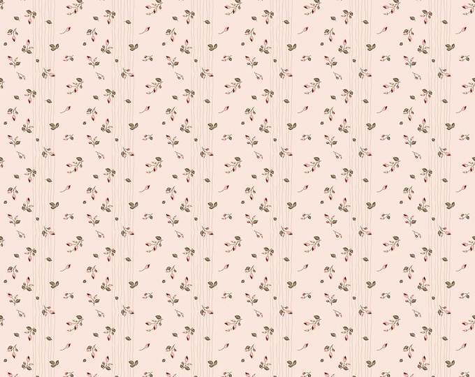 Renew Rosebuds Pink Quilting Cotton Fabric by Sandy Gervais for Riley Blake Designs, C17285-PINK