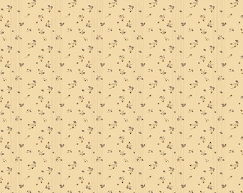 Renew Rosebuds Yellow Quilting Cotton Fabric by Sandy Gervais for Riley Blake Designs, C17285-YELLOW