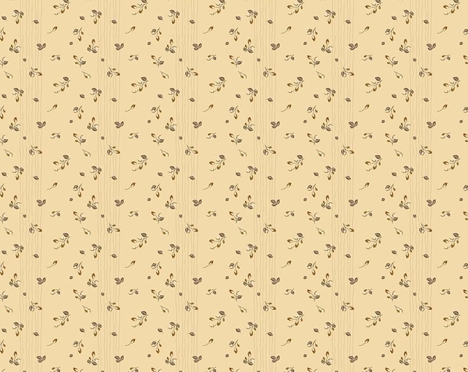 Renew Rosebuds Yellow Quilting Cotton Fabric by Sandy Gervais for Riley Blake Designs, C17285-YELLOW