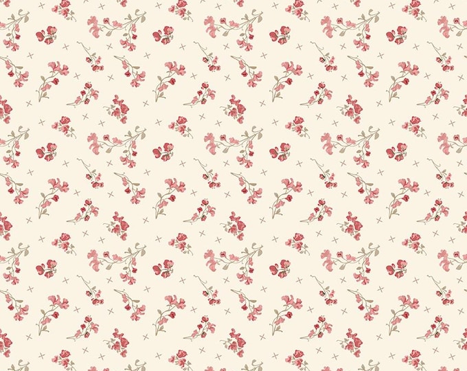 Renew Sweet Pea Latte Quilting Cotton Fabric by Sandy Gervais for Riley Blake Designs, C17283-LATTE