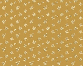 Renew Ditsy Gold Quilting Cotton Fabric by Sandy Gervais for Riley Blake Designs, C17287-GOLD