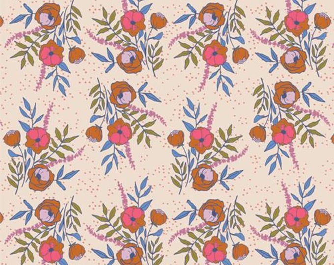 Starling, Art Gallery Fabrics Blissfloral Dance Print, by Maureen Cracknell for Art Gallery Fabrics, Fabric by the Yard