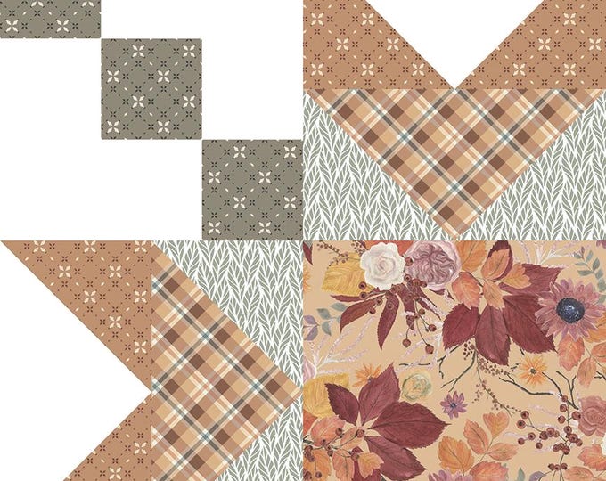 WIDE BACK Evening on the Prairie Fabric Garden Cloud Cheater Print by Modern Prairie for Riley Blake Designs, WB16752-CLOUD